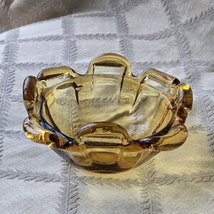 Vintage Amber Glass Dish